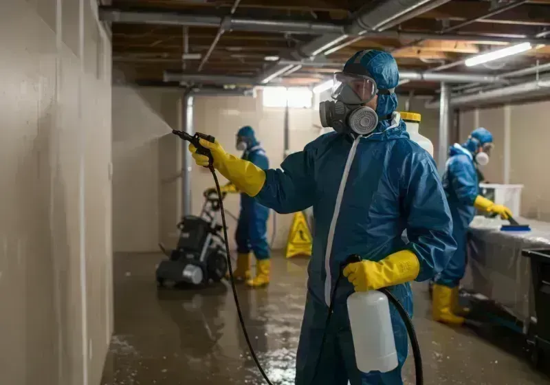 Basement Sanitization and Antimicrobial Treatment process in Todd Creek, CO