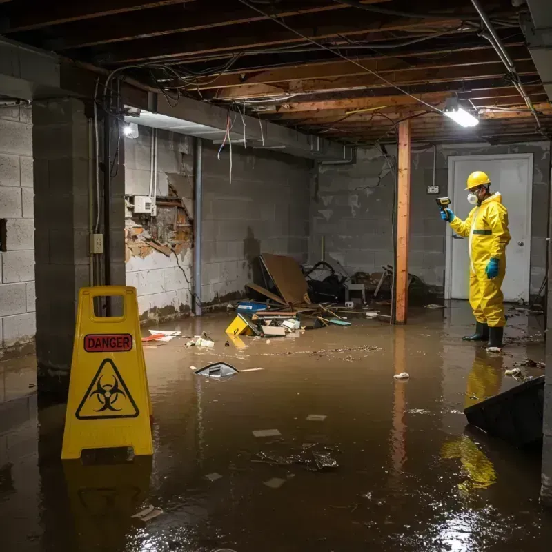 Flooded Basement Electrical Hazard in Todd Creek, CO Property